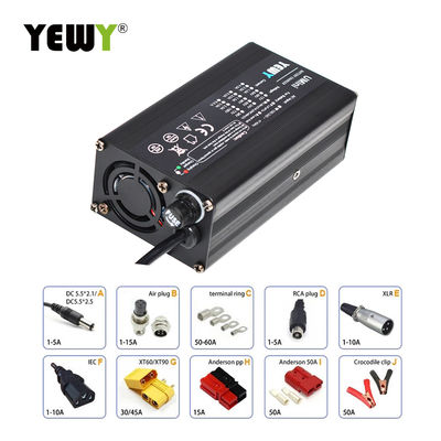 شارژر باتری قابل حمل 48v 2a شارژر دوچرخه برقی 6a 12v