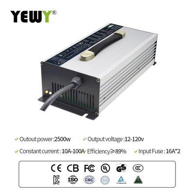 Safe Lithium Golf Cart Charger 36V 45A High Power Li Ion Battery Charger