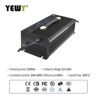 3S 4S 12 Volt 100 Amp Battery Charger Forklift Waterproof IP65