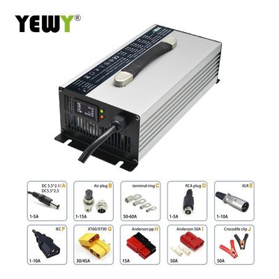 Golf Cart Smart Li Ion Battery Charger 60V 30A High Power LED Display