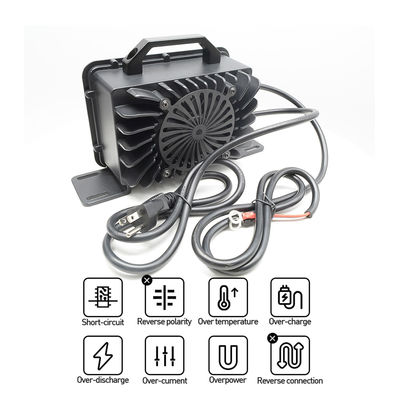 Fan-Controlled Electric Powered Car 60V 8A Electric Scooter Charger With Cooling Control