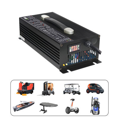 96V 108V 16A 10A Bluetooth Lead Acid Battery Charger With Automatic Shut-off