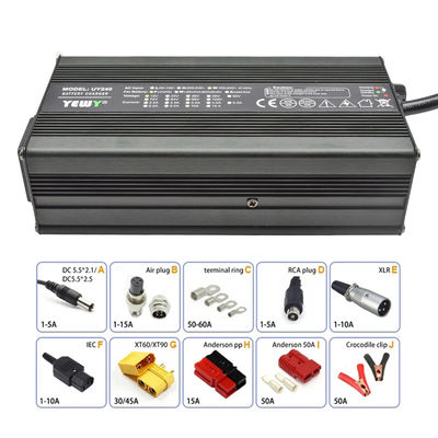 Multi Voltage Electric Scooter Charger 12V 24V 36V 48V With Silent Cooling Fan