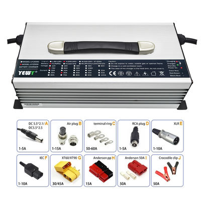 2500Watts Bluetooth Battery Charger Aluminum Alloy Sliver Black